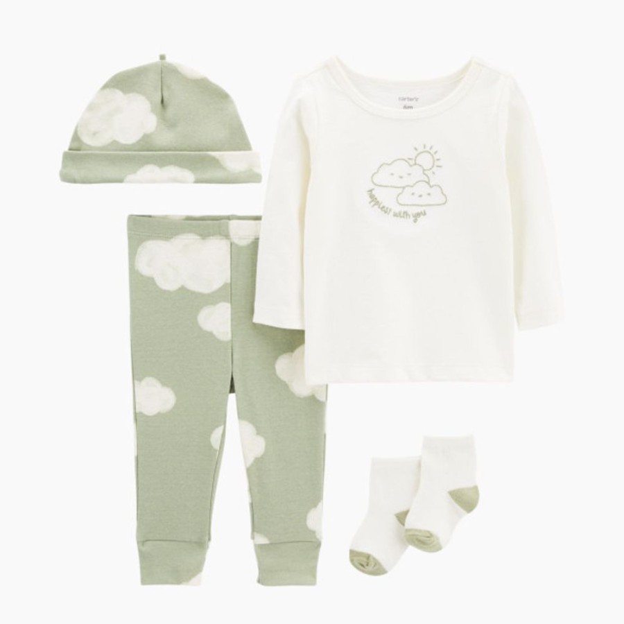 Clothing & Accessories Carter's | Carter'S 4-Piece Take-Me-Home Set