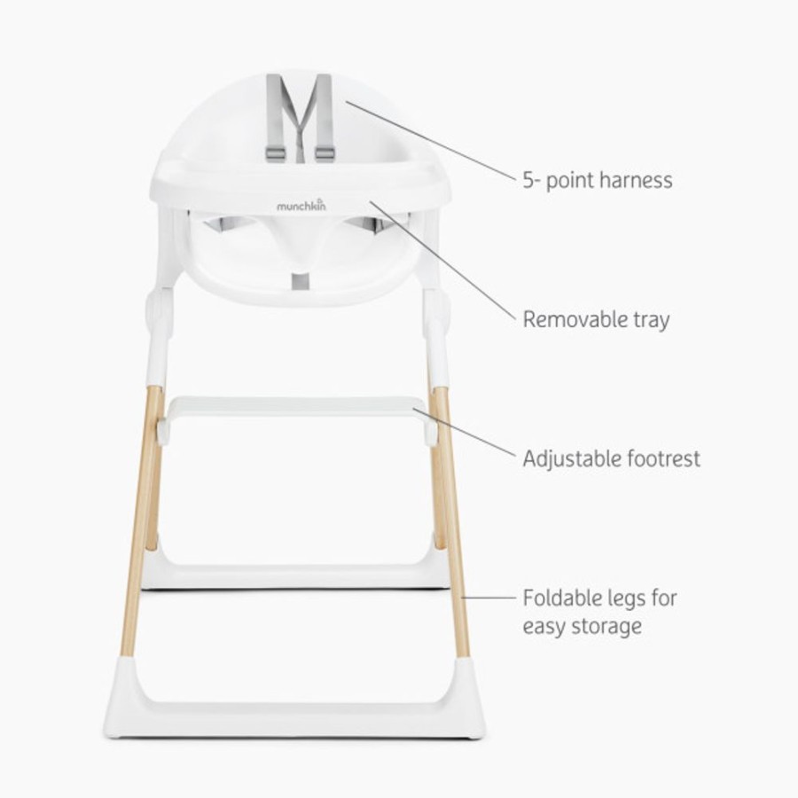 Nursing & Feeding Munchkin | Munchkin Float Easy Clean Foldable High Chair