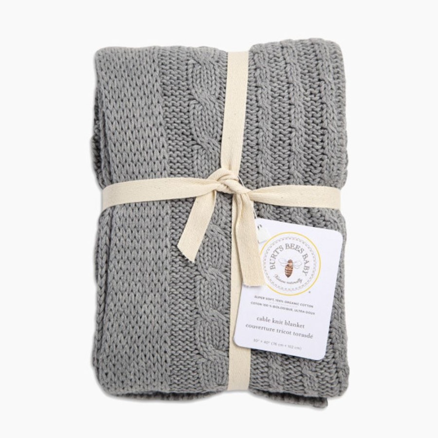 Nursery Burt's Bees Baby Blankets | Burt'S Bees Baby Organic Cotton Cable Knit Blanket