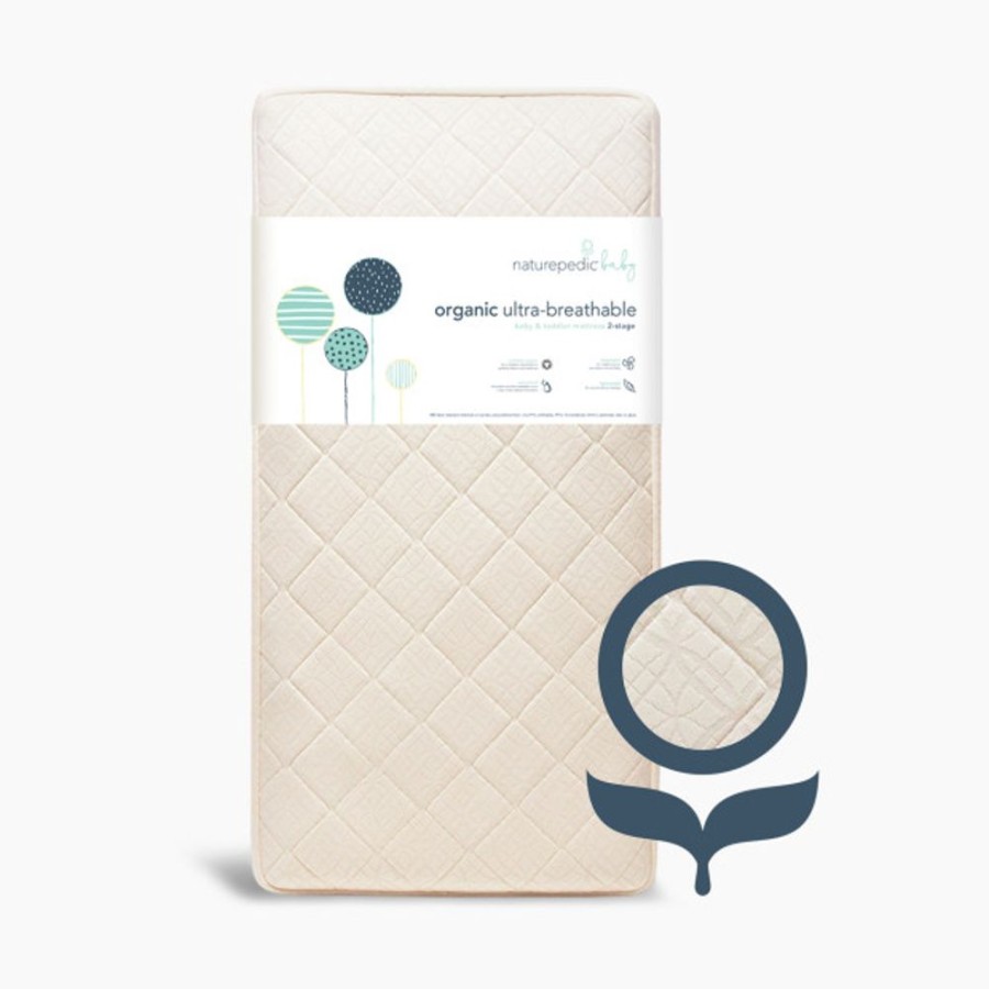 Nursery Naturepedic Mattresses | Naturepedic Organic Breathable Ultra 2 Crib Mattress.