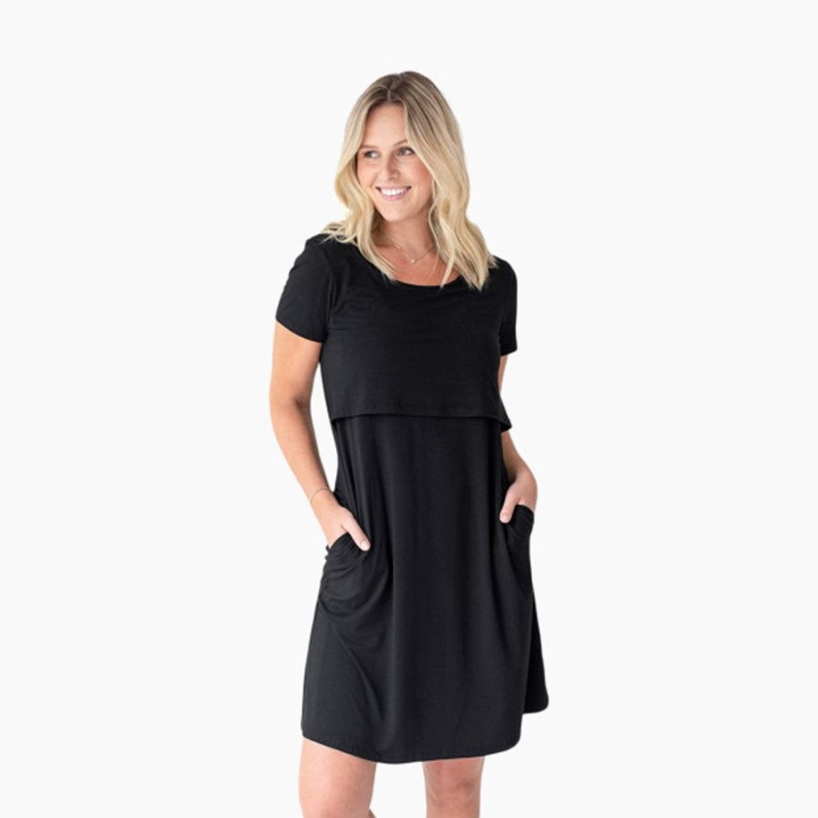 Health & Safety Kindred Bravely More For Parents | Kindred Bravely Eleanora Ultra Soft Bamboo Maternity And Nursing Lounge Dress