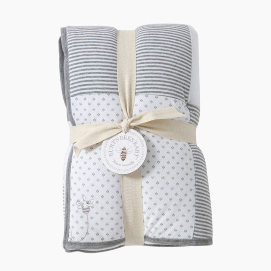 Nursery Burt's Bees Baby Blankets | Burt'S Bees Baby Organic Reversible Quilt Blanket