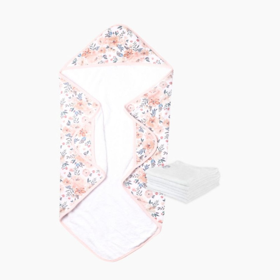 Bath & Potty Copper Pearl | Copper Pearl Hooded Towel And Washcloth Set