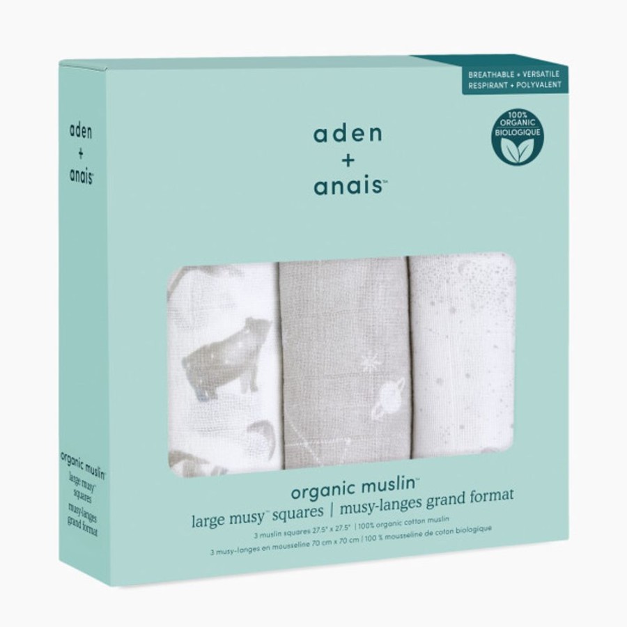 Clothing & Accessories Aden + Anais Swaddle Blankets | Aden + Anais Organic Muslin Squares (3 Pack)