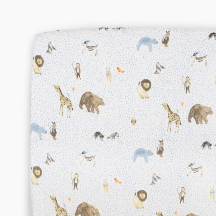 Nursery Little Unicorn Nursery Themes | Little Unicorn Cotton Muslin Crib Sheet