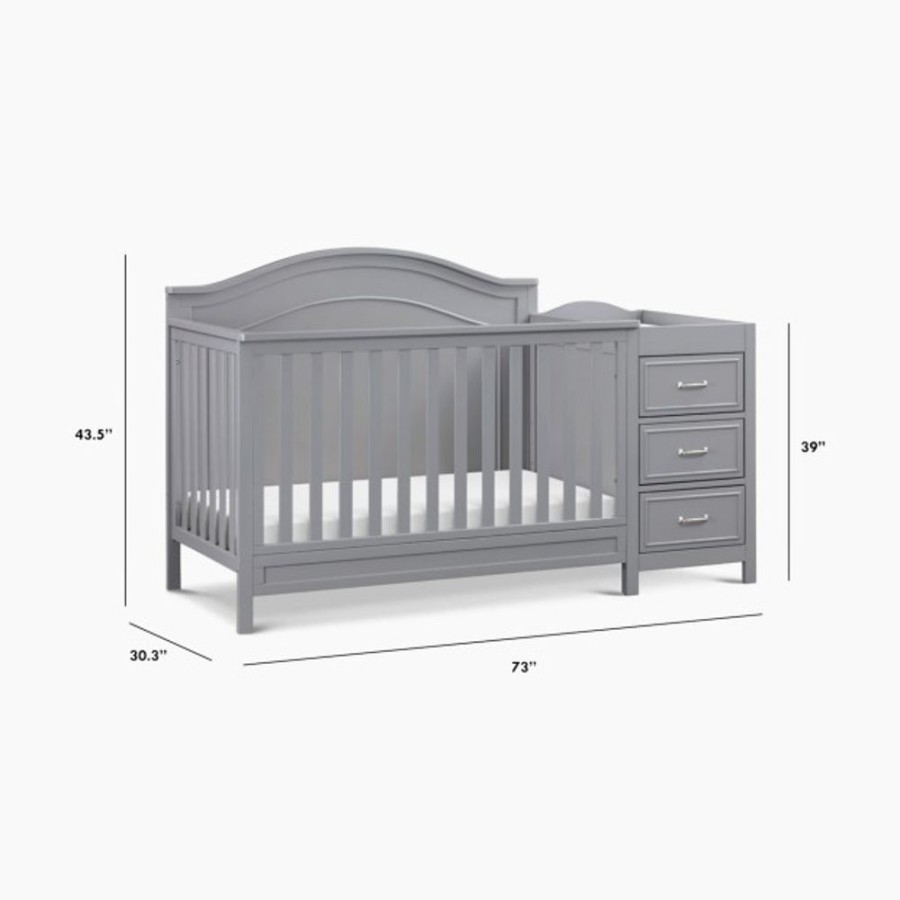 Nursery DaVinci Cribs | Davinci Charlie 4-In-1 Convertible Crib And Changer Combo