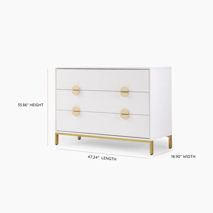 Nursery dadada Nursery Themes | Dadada Chicago 3-Drawer Dresser