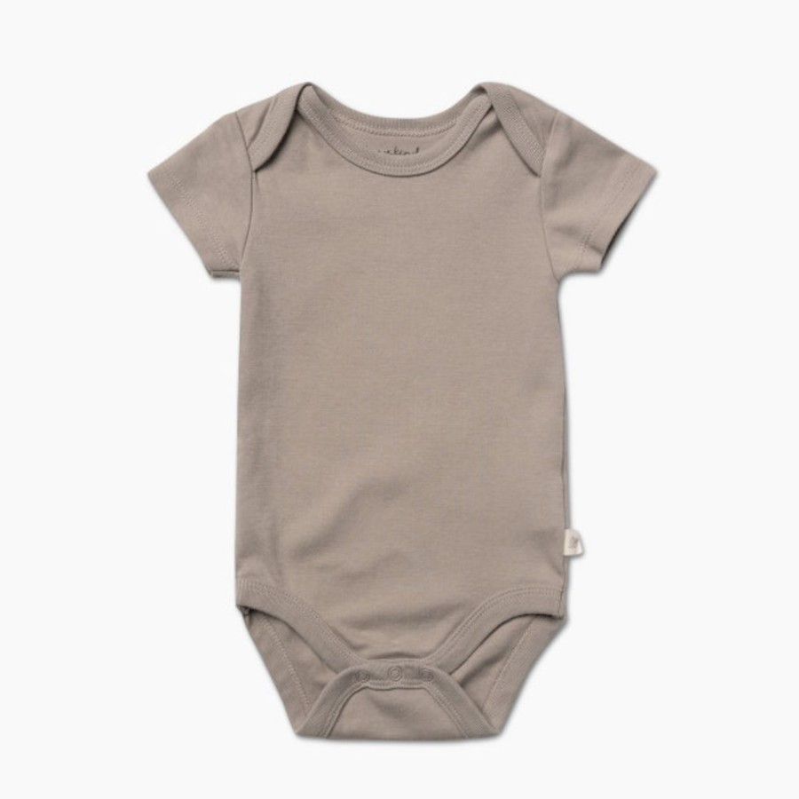 Clothing & Accessories Tiny Kind | Tiny Kind Solid Short Sleeve Organic Cotton Bodysuit