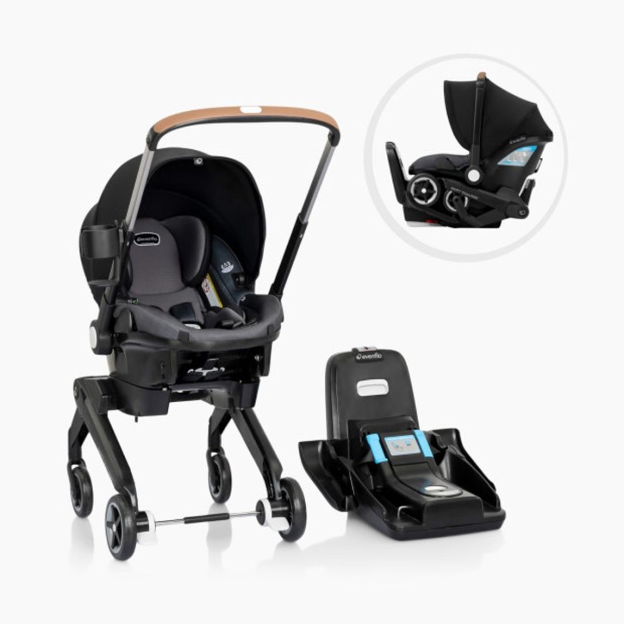 Car Seats Evenflo | Evenflo Shyft Dualride Infant Car Seat And Stroller Combo