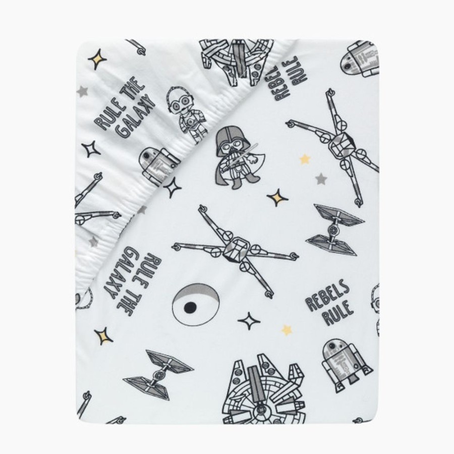 Nursery Lambs & Ivy Crib Sheets | Lambs & Ivy Star Wars Signature Rebels Rule Cotton Fitted Crib Sheet