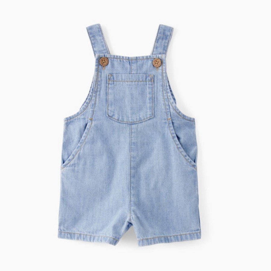 Clothing & Accessories Carter's | Carter'S Little Planet Organic Cotton Chambray Shortalls