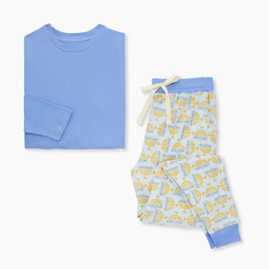 Health & Safety Burt's Bees Baby More For Parents | Burt'S Bees Baby Womens Light The Menorah Matching Family Pajama Set