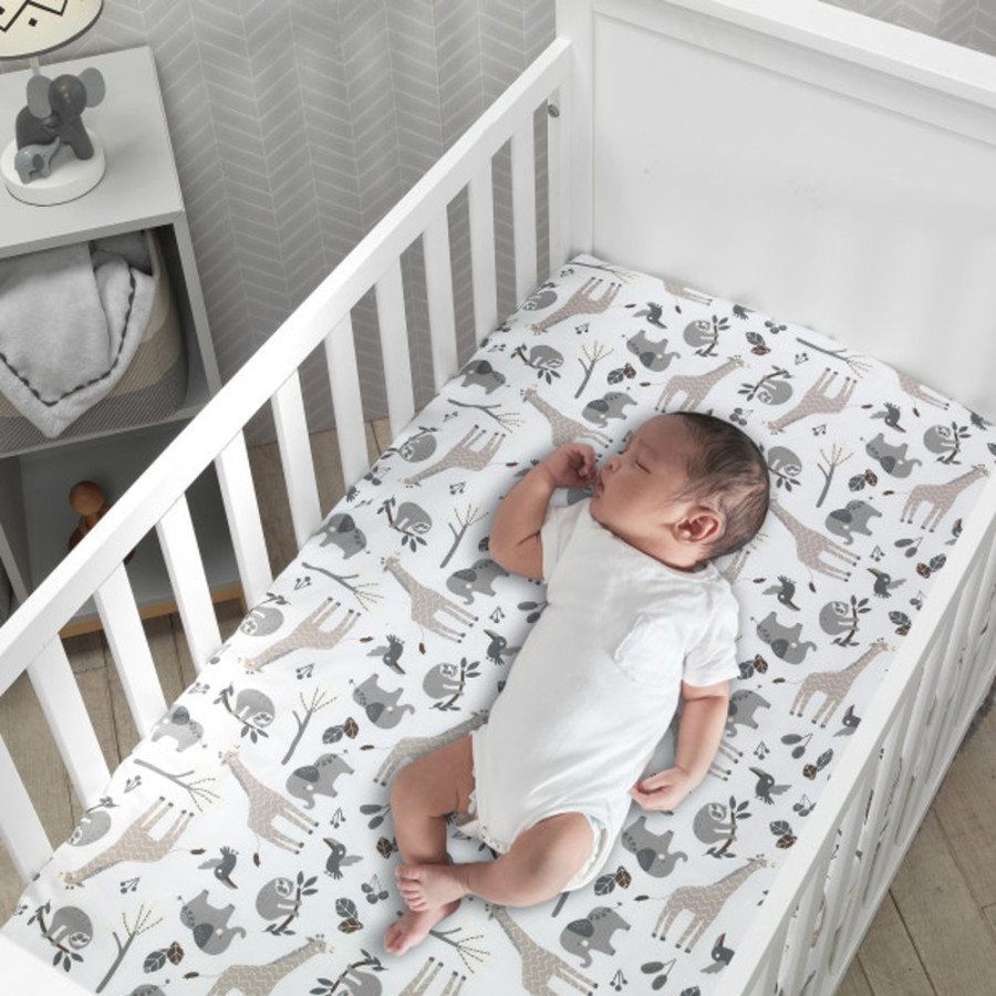 Nursery Lambs & Ivy Nursery Themes | Lambs & Ivy Cotton Fitted Crib Sheet