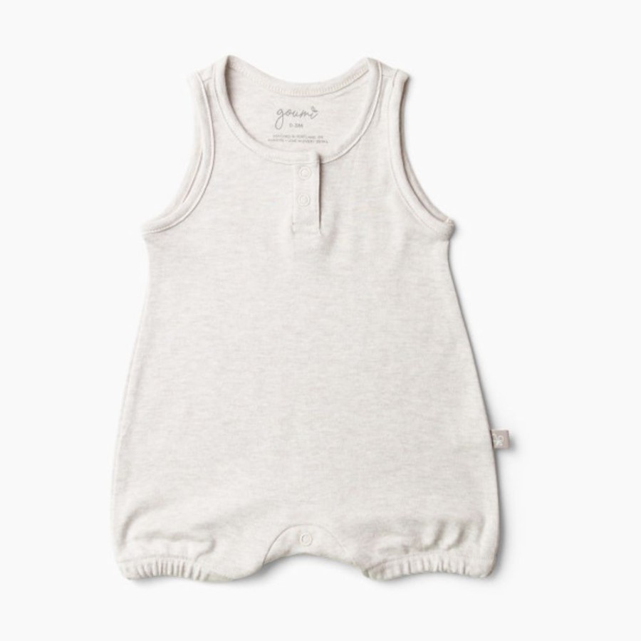 Clothing & Accessories Goumi Kids | Goumi Kids Organic Sleeveless Short Romper