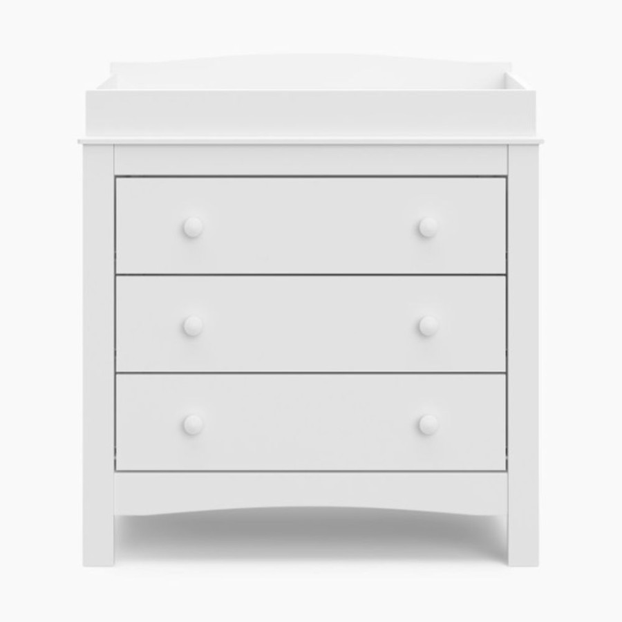 Nursery Graco Dressers & Changing Tables | Graco Noah 3 Drawer Chest With Changing Topper