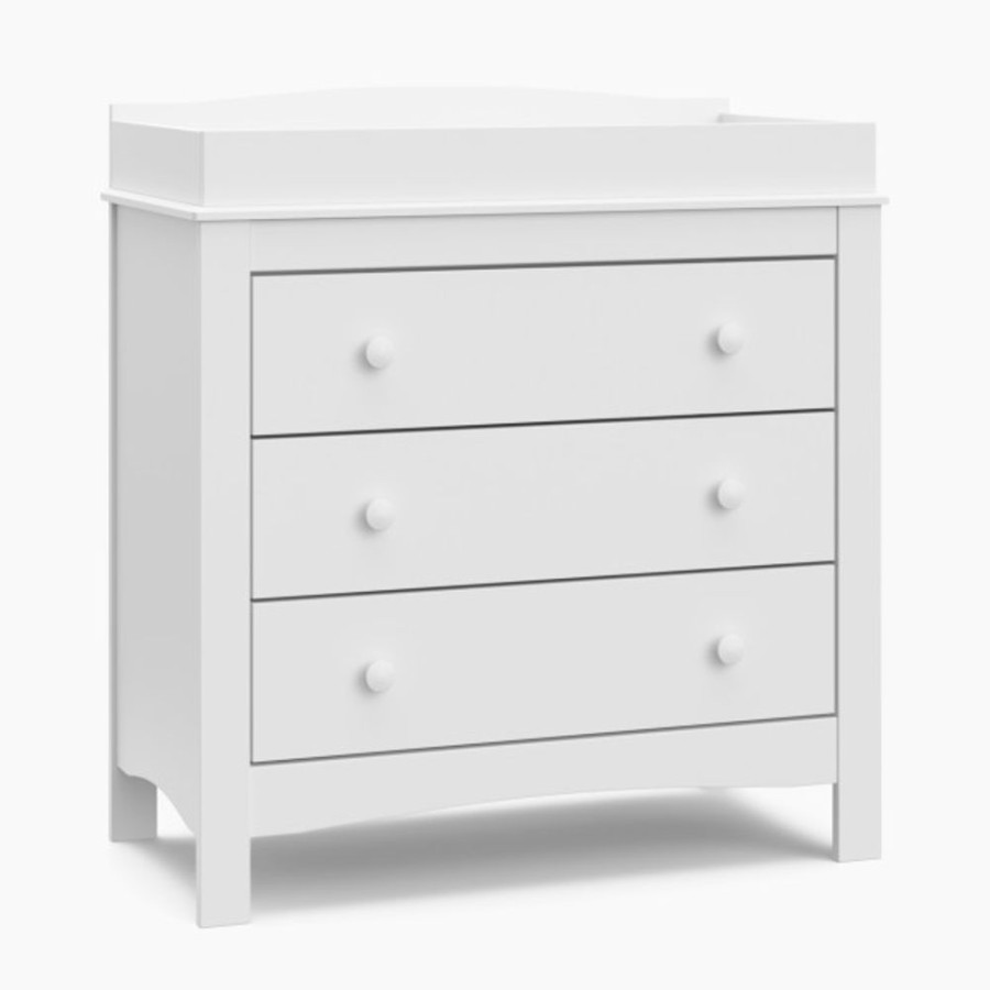 Nursery Graco Dressers & Changing Tables | Graco Noah 3 Drawer Chest With Changing Topper