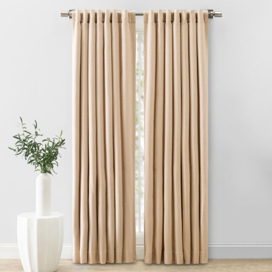 Nursery Ricardo Trading Nursery Themes | Ricardo Trading Herringbone Lined Rod Pocket W/Back Tabs Window Panel Curtain