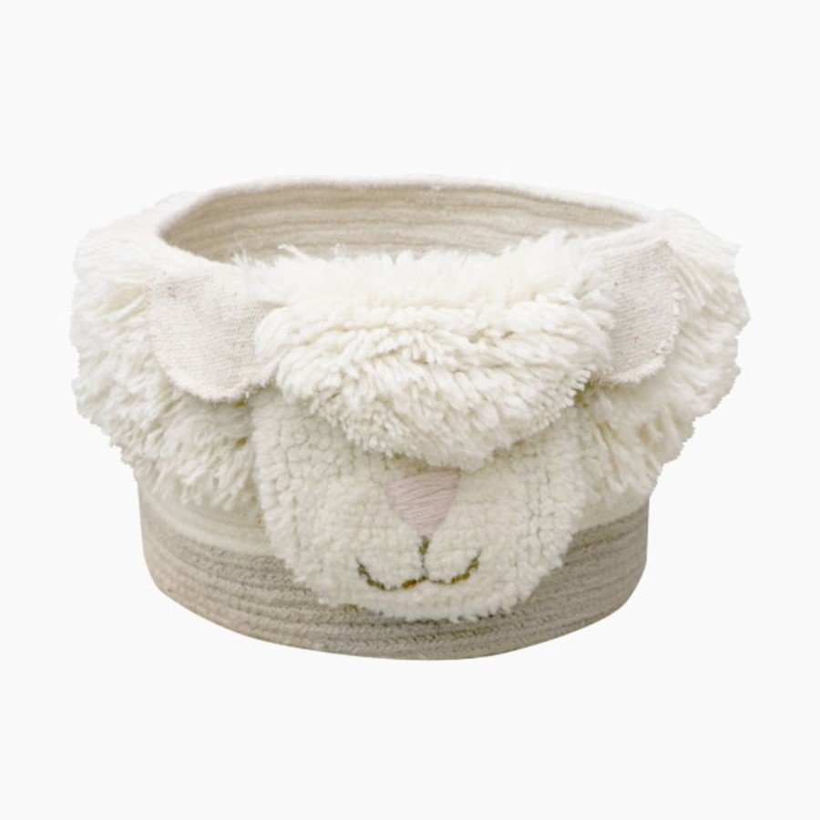 Nursery Lorena Canals Storage | Lorena Canals Woolable Pink Nose Sheep Basket.