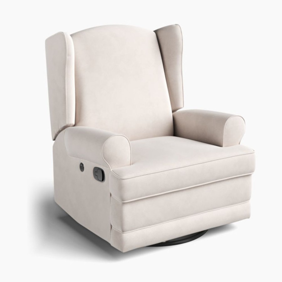 Nursery Storkcraft Rockers & Gliders | Storkcraft Serenity Wingback Upholstered Recline Glider