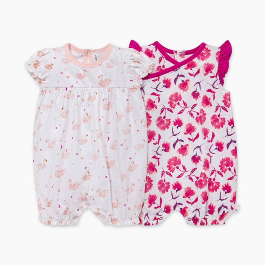 Clothing & Accessories Burt's Bees Baby | Burt'S Bees Baby 2 Pack Rompers