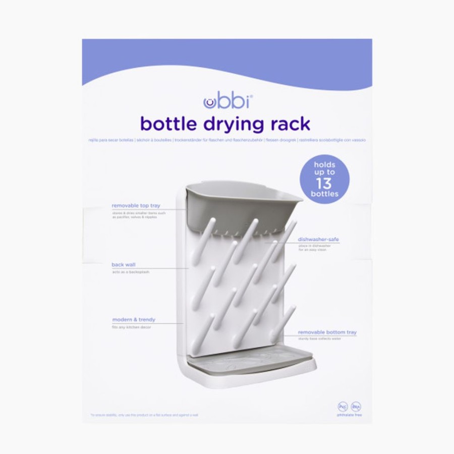 Nursing & Feeding Ubbi Bottle Accessories | Ubbi Vertical Bottle Drying Rack