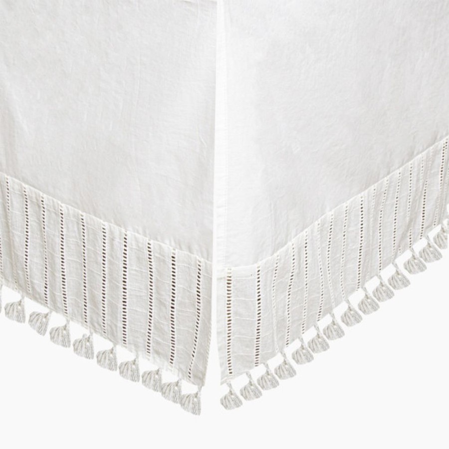 Nursery Crane Baby Nursery Themes | Crane Baby Cotton Tassel Bedskirt