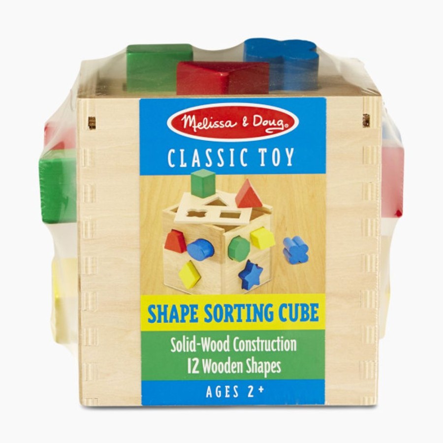 Nursery Melissa & Doug Toddler Toys | Melissa & Doug Shape Sorting Cube Classic Toy.