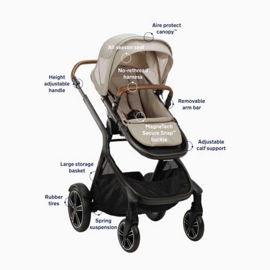 Strollers Nuna | Nuna Demi Grow Stroller With Aire Protect Canopy