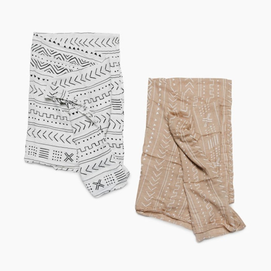 Clothing & Accessories Loulou Lollipop Swaddle Blankets | Loulou Lollipop Bamboo Muslin Swaddle Bundle.