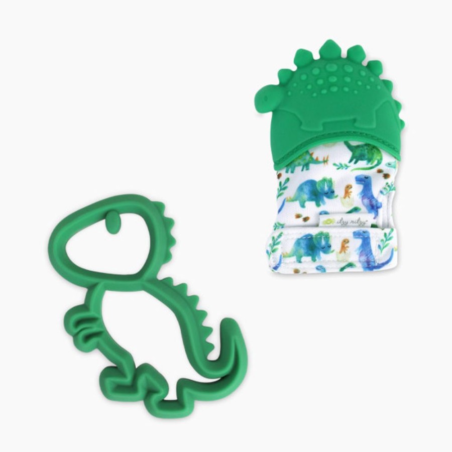 Nursery Itzy Ritzy Teethers & Rattles | Itzy Ritzy Silicone Teether & Mitt Bundle