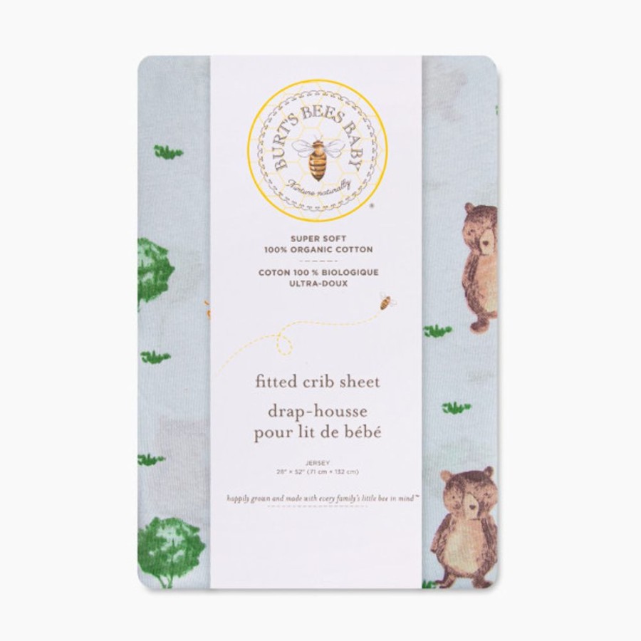 Nursery Burt's Bees Baby Nursery Themes | Burt'S Bees Baby Organic Cotton Jersey Fitted Crib Sheet