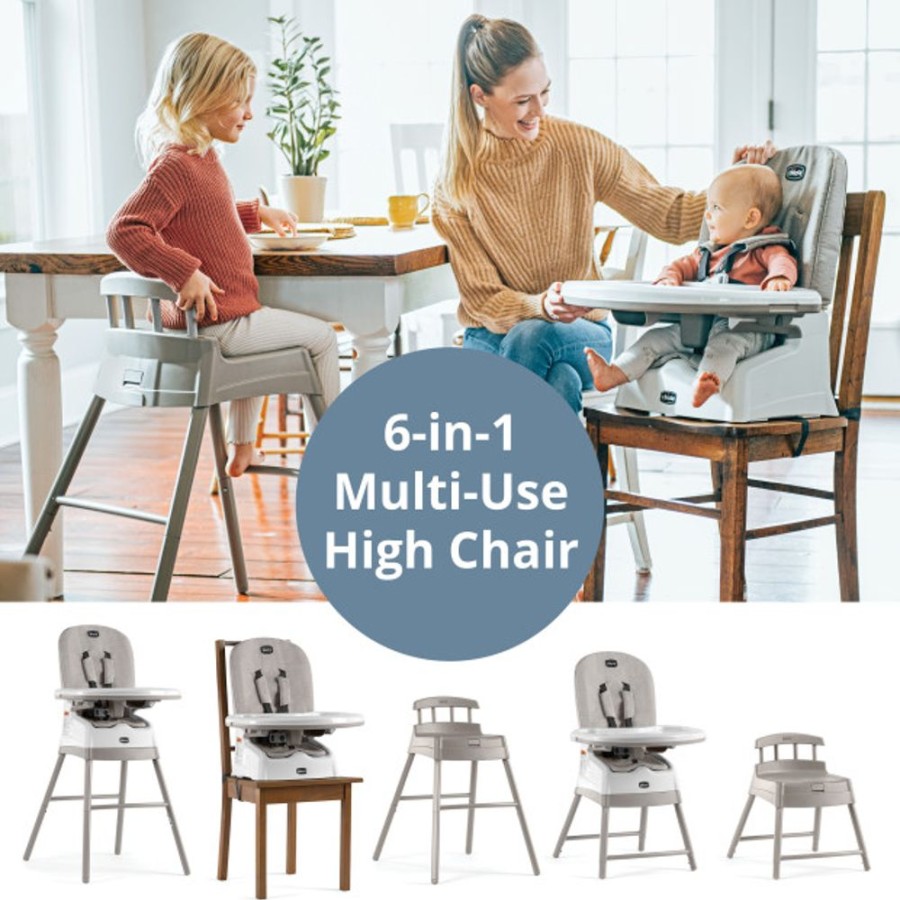 Nursing & Feeding Chicco | Chicco Stack Hi-Lo 6-In-1 Multi-Use High Chair