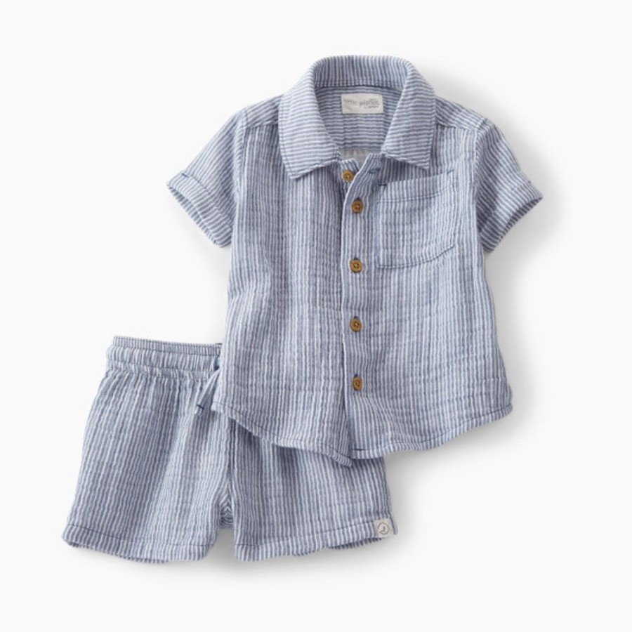 Clothing & Accessories Carter's | Carter'S Little Planet 2-Piece Organic Cotton Gauze Set