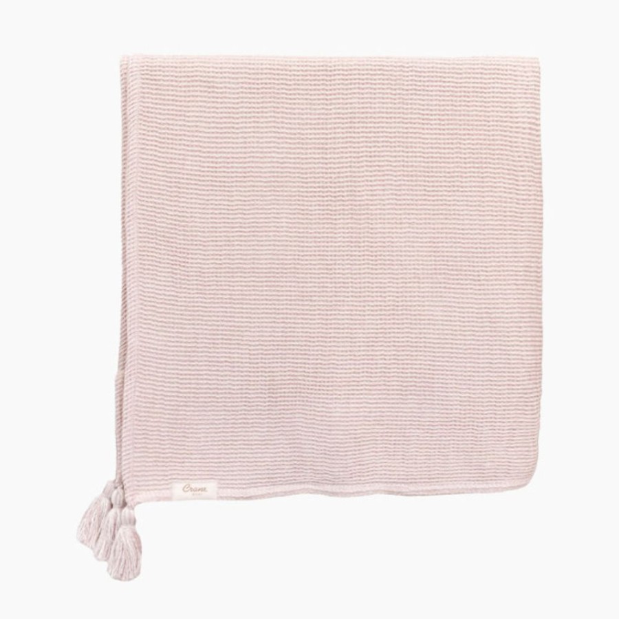 Nursery Crane Baby Blankets | Crane Baby Luxe Blanket