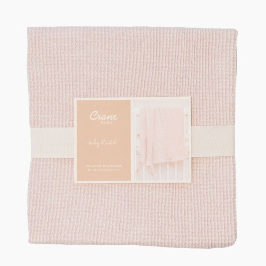 Nursery Crane Baby Blankets | Crane Baby Luxe Blanket