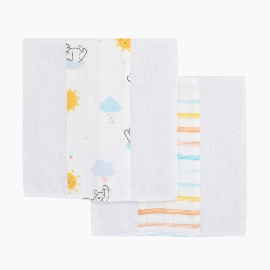 Nursing & Feeding NoJo Baby | Nojo Baby 100% Cotton Muslin Burp Cloths (2 Pack)