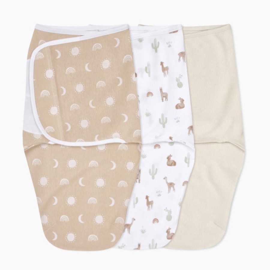 Clothing & Accessories Aden + Anais 2-In-1 Swaddles | Aden + Anais Essentials Cotton Wrap Swaddles No Zip (3 Pack)