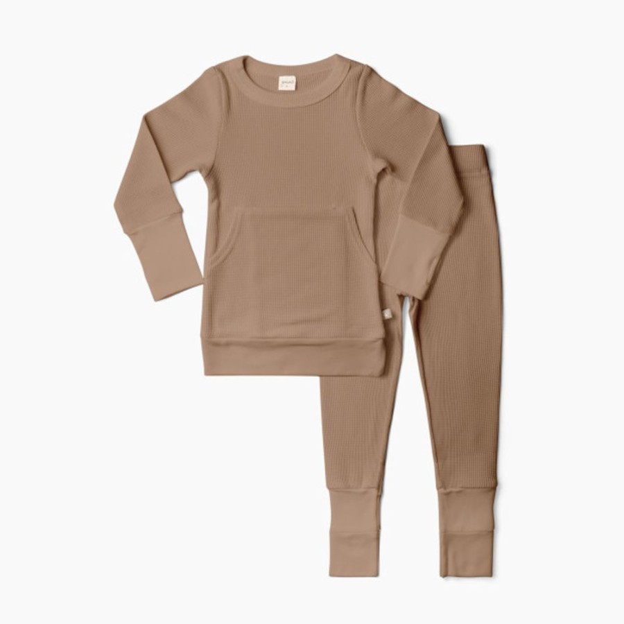 Clothing & Accessories Goumi Kids | Goumi Kids Thermal Organic Toddler Pants And Long-Sleeve Jogger Set