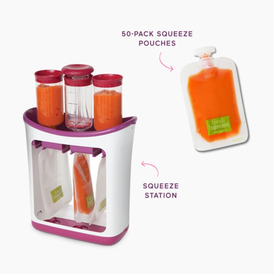 Nursing & Feeding Infantino Baby Food Makers | Infantino Squeeze Station Starter Pack Bundle.