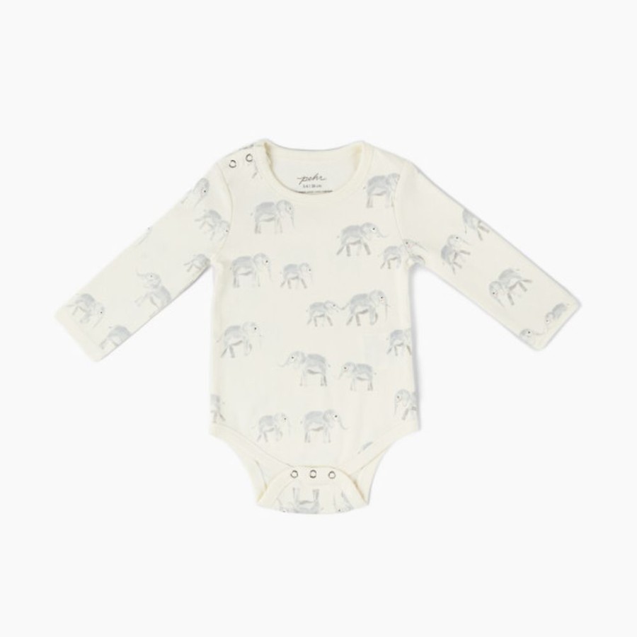 Clothing & Accessories Pehr | Pehr Organic Cotton Shoulder Snap One-Piece