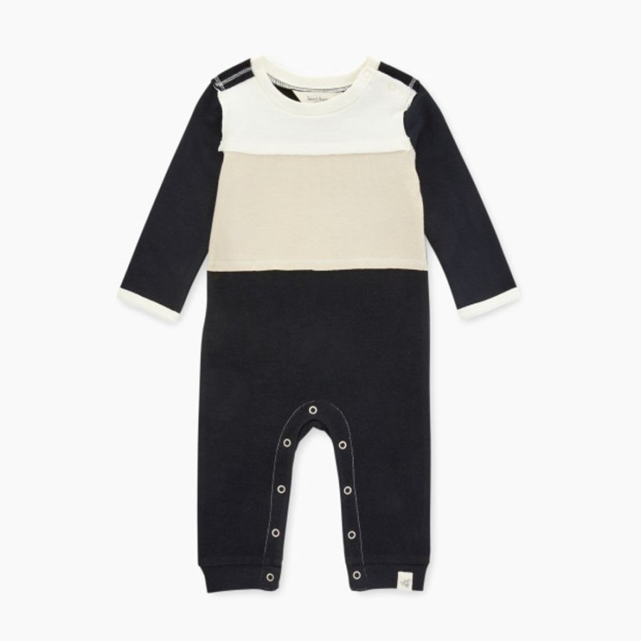 Clothing & Accessories Burt's Bees Baby | Burt'S Bees Baby Color-Blocked French Terry Jumpsuit Organic Cotton